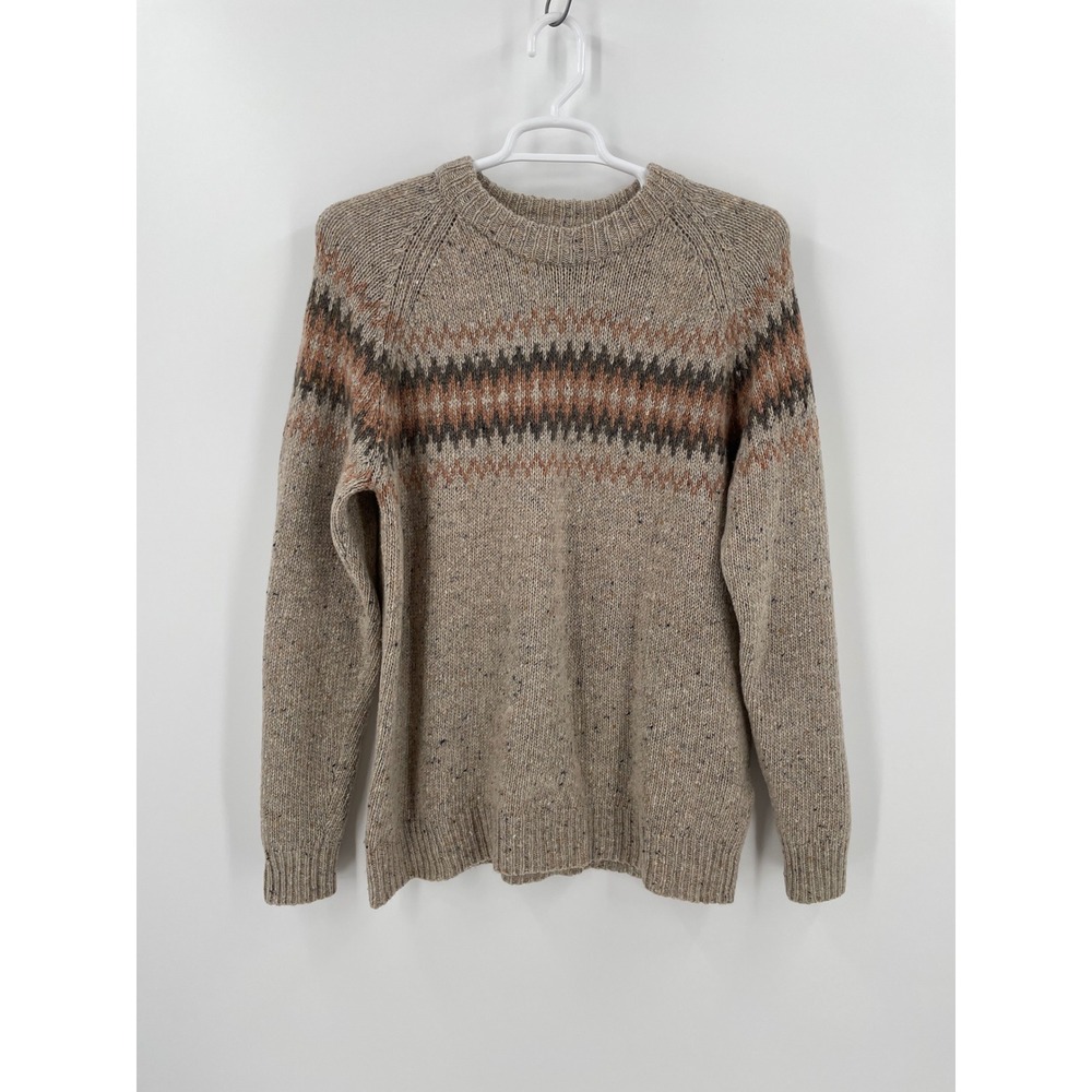 Sherpa Adventure Gear Womens Fair Isle Merino Wool Alpaca Sweater XXL Oatmeal